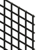 MODULAR SOLUTIONS MESH<br>1'' X 4' X 8', BLACK